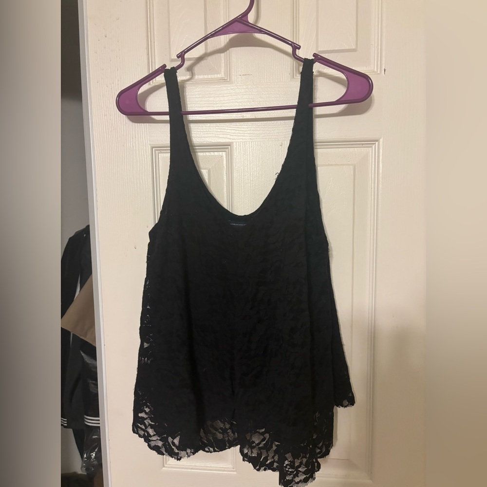 American Eagle Black Lace Tanktop